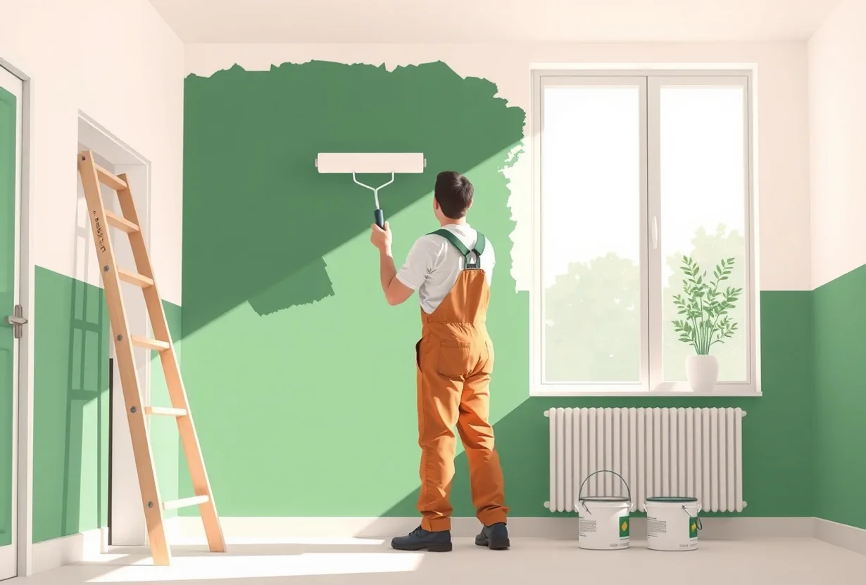 Peintre Gerzat 63360 en intervention sur un chantier